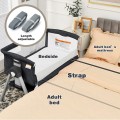 Portable Baby Bedside Sleeper with Adjustable Heights and Angle Portable Baby Bedside Sleeper with Adjustable Heights and Angle