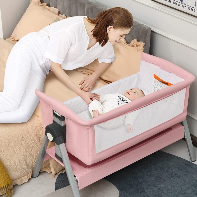 Portable Baby Bedside Sleeper with Adjustable Heights and Angle Portable Baby Bedside Sleeper with Adjustable Heights and Angle