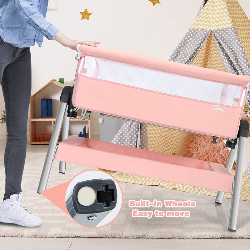 Portable Baby Bedside Sleeper with Adjustable Heights and Angle Portable Baby Bedside Sleeper with Adjustable Heights and Angle