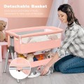 Portable Baby Bedside Sleeper with Adjustable Heights and Angle Portable Baby Bedside Sleeper with Adjustable Heights and Angle