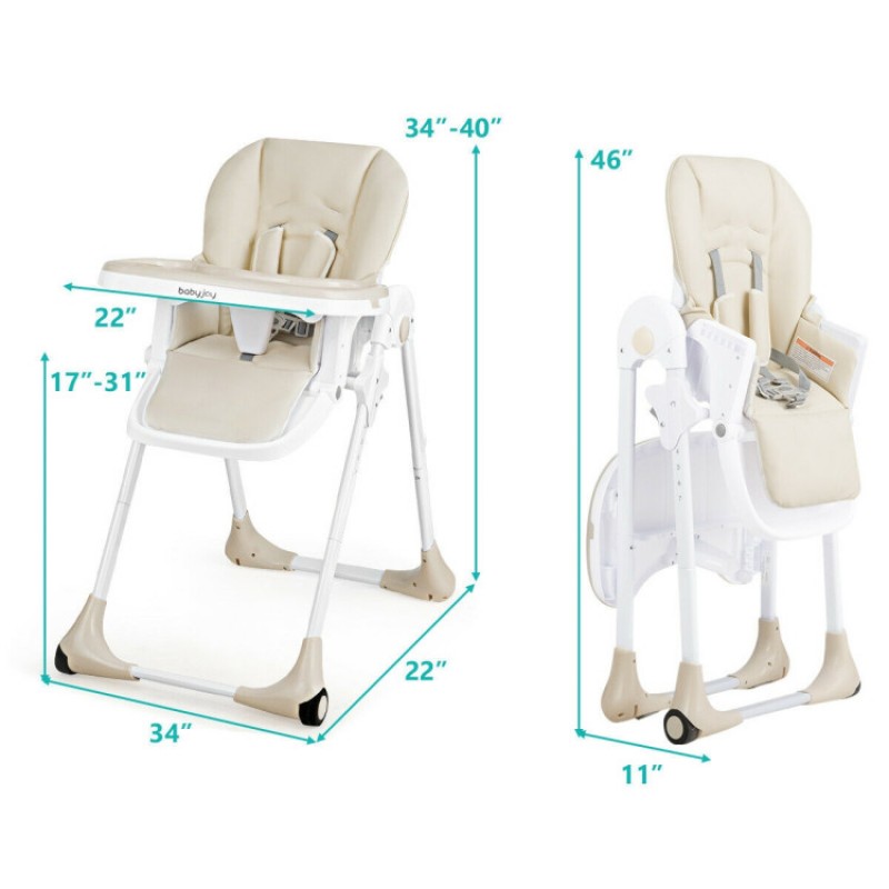 Baby Convertible High Chair with Wheels Baby Convertible High Chair with Wheels