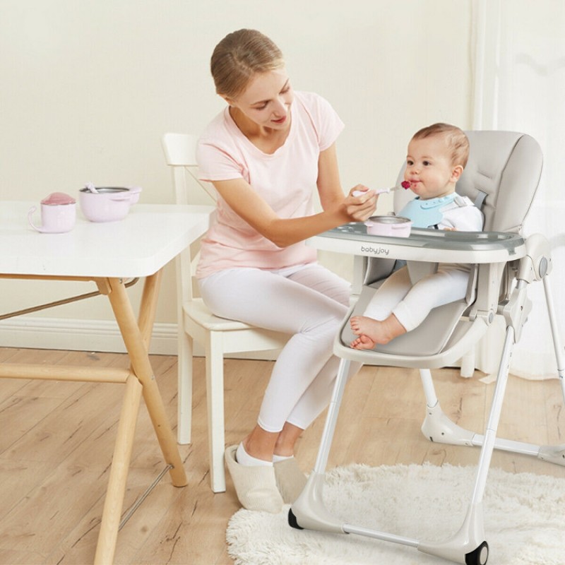 Baby Convertible High Chair with Wheels