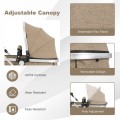 Folding Aluminum Baby Stroller Baby Jogger with Diaper Bag Folding Aluminum Baby Stroller Baby Jogger with Diaper Bag