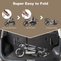 Folding Aluminum Baby Stroller Baby Jogger with Diaper Bag Folding Aluminum Baby Stroller Baby Jogger with Diaper Bag