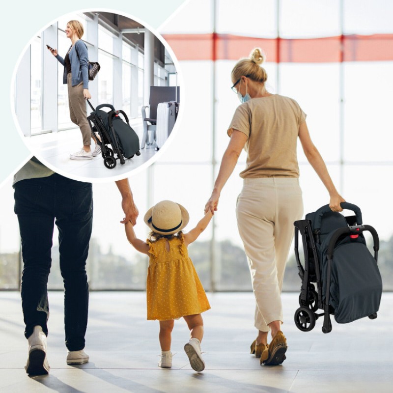 Lightweight Baby Stroller with One-Hand Quick Folding Lightweight Baby Stroller with One-Hand Quick Folding
