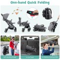 Lightweight Baby Stroller with One-Hand Quick Folding