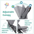 Lightweight Baby Stroller with One-Hand Quick Folding