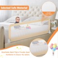 59 Inch Folding Breathable Baby Bed Rail Guard with Safety Strap 59 Inch Folding Breathable Baby Bed Rail Guard with Safety Strap