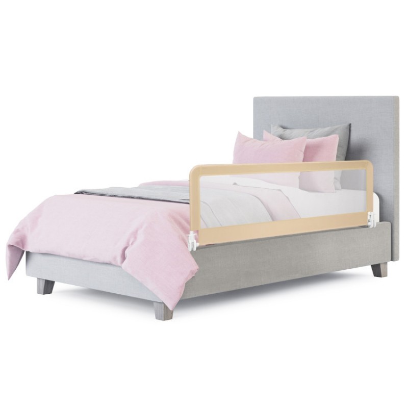 59 Inch Folding Breathable Baby Bed Rail Guard with Safety Strap 59 Inch Folding Breathable Baby Bed Rail Guard with Safety Strap