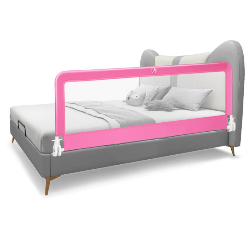 59 Inch Folding Breathable Baby Bed Rail Guard with Safety Strap 59 Inch Folding Breathable Baby Bed Rail Guard with Safety Strap