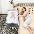 Baby Bedside Bassinet with Storage Basket and Wheels Baby Bedside Bassinet with Storage Basket and Wheels