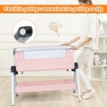 Baby Bedside Bassinet with Storage Basket and Wheels Baby Bedside Bassinet with Storage Basket and Wheels