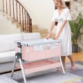 Baby Bedside Bassinet with Storage Basket and Wheels Baby Bedside Bassinet with Storage Basket and Wheels