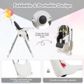 4-in-1 Foldable Baby High Chair with 7 Adjustable Heights and Free Toys Bar 4-in-1 Foldable Baby High Chair with 7 Adjustable Heights and Free Toys Bar