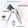 4-in-1 Foldable Baby High Chair with 7 Adjustable Heights and Free Toys Bar 4-in-1 Foldable Baby High Chair with 7 Adjustable Heights and Free Toys Bar