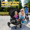 High Landscape Baby Stroller with Easy One-Hand Fold Design