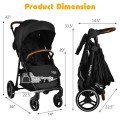 High Landscape Baby Stroller with Easy One-Hand Fold Design High Landscape Baby Stroller with Easy One-Hand Fold Design