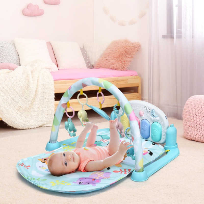 3-in-1  Baby Play Mat with Detachable Piano and Toys