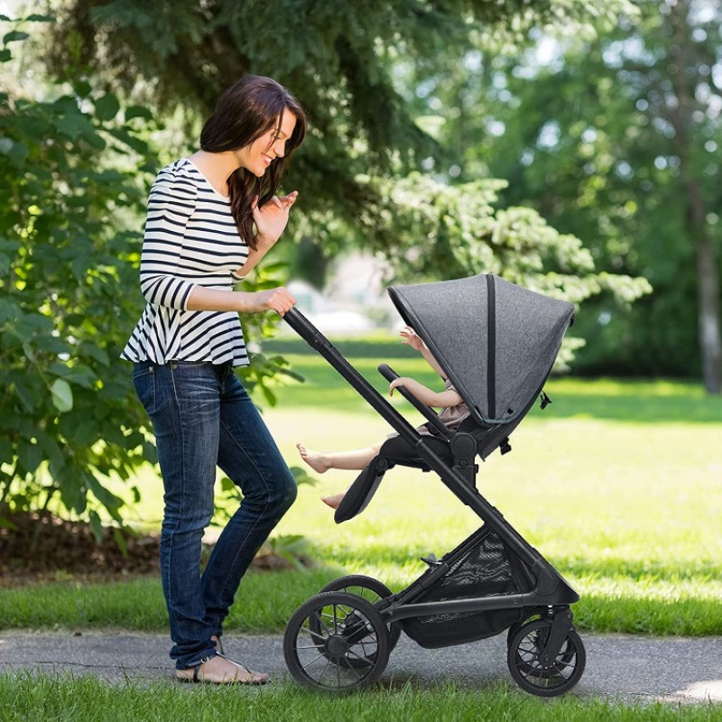2-in-1 Convertible Baby Stroller with Oversized Storage Basket 2-in-1 Convertible Baby Stroller with Oversized Storage Basket