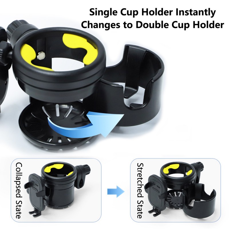 Baby stroller water cup holder storage rack Mobile phone holder Milk tea bottle accessories