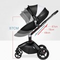 Hotmom Baby Stroller High Landscape Pram 2-In-1 Toddler Carriage