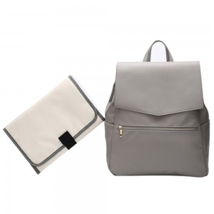 Baby Diaper Bag Mommy Backpack PU Leather Nursing Bag M18005 Baby Diaper Bag Mommy Backpack PU Leather Nursing Bag M18005