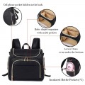 Baby Diaper Bag Mommy Backpack PU Leather Nursing Bag M19730