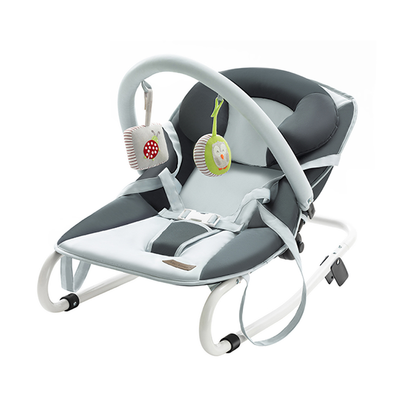 INFANS 2 in 1 Baby Swing and Bouncer, Portable Newborn Rocker with 5 S