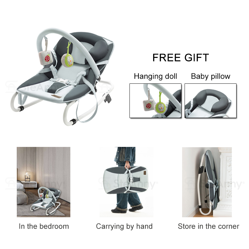 SteAnny 2-IN-1 Baby Seat Bouncer and Infant Rocker