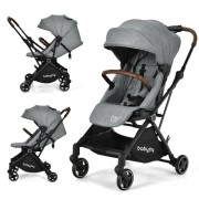 2-in-1 Convertible Aluminum Baby Stroller with Adjustable Canopy 2-in-1 Convertible Aluminum Baby Stroller with Adjustable Canopy