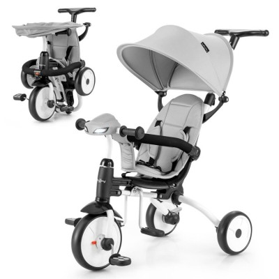 6-in-1 Foldable Baby Tricycle Toddler Stroller with Adjustable Handle 6-in-1 Foldable Baby Tricycle Toddler Stroller with Adjustable Handle