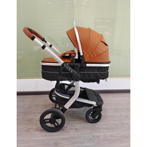 SteAnny Standard Baby Stroller Foldable Portable Pram Unisex Infant Carriage PU Leather SteAnny Standard Baby Stroller Foldable Portable Pram Unisex Infant Carriage PU Leather